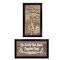 Edge Collections - 11x20 - Brown - Dee Dee Printed Wall Art Black Frame Hunting Season Collection - 2 Piece